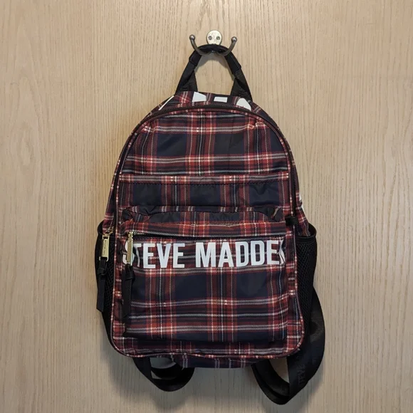 Steve Madden Black & Plaid Backpack Steve Madden Men main image 2